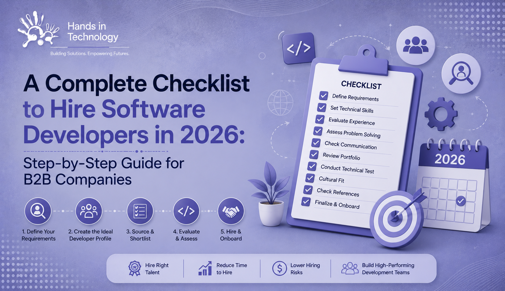 A Complete Checklist to Hire Software Developers in 2026: Step-by-Step Guide for B2B Companies